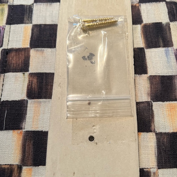 Mackenzie Childs Courtly Check ceramic house number - Picture 6 of 8